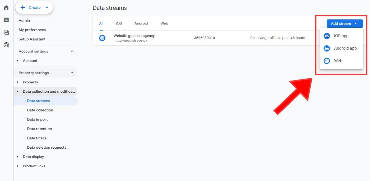 GA4 Data Streams